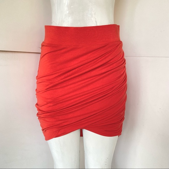 Helmut Lang Mini Skirt w/Rouching - Picture 1 of 4